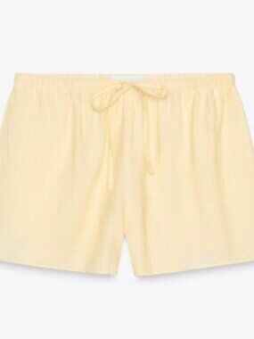 Zara XS light yellow shorts